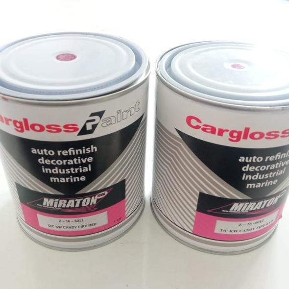 Cat Cargloss Miraton TC UC Merah Candy Kawasaki Ninja Candy Fire Red Termurah