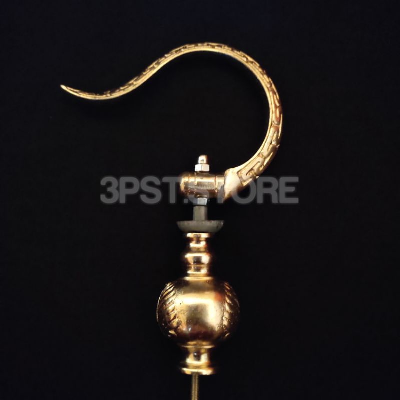 Gantungan Sangkar Lipat Motif Cungkok Gold Fullset Pion Daun Cantolan Sangkar Burung Murai Kenari Sa