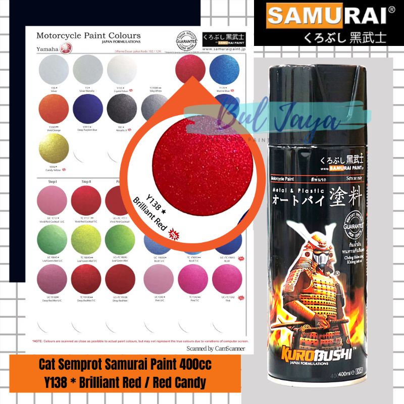 Red Candy Samurai Paint Brilliant Red Y138*