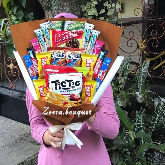 

Big Sale|SQ27|(B8) Buket snack/bouquet snack/bucket snack [INCLUDE: Greeting card+packing]
