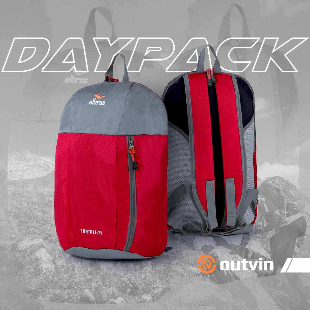 BACPACK PRIA 15 L RANSEL KECIL MERAH ORIGINAL TAS PUNGGUNG TRAVELING - OVN1