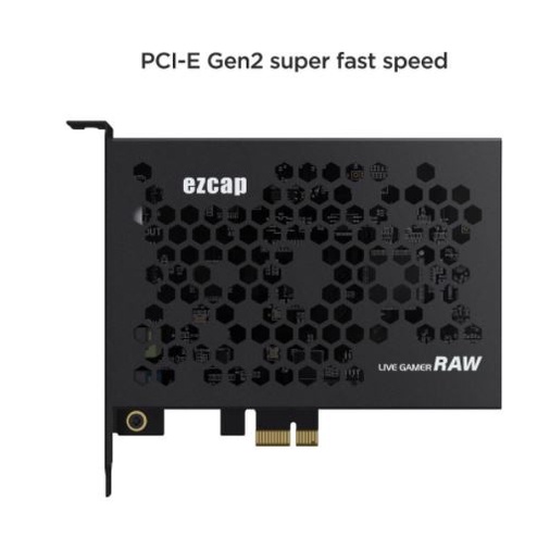 Pcie Pci express x1 ezcap game capture card live 4k 2k Hdtv 3.5mm live streaming gamer raw recording ezcap324 ez-cap 324