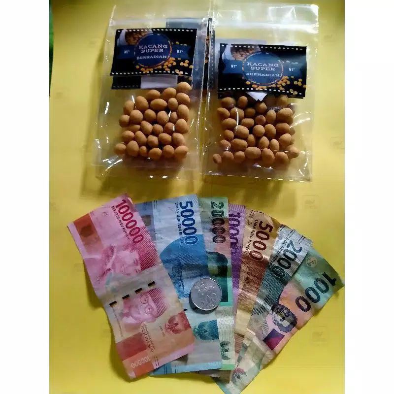 (BARU) Snack Kacang Super Berhadiah UANG DAN EMAS NO ZONK NO TIPU TIPU/ 1 Ball isi 10 Pcs