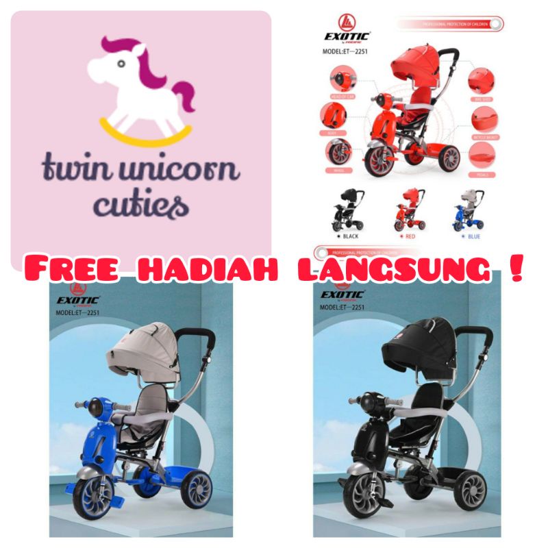 sepeda stroller scooter exotic ET-2251