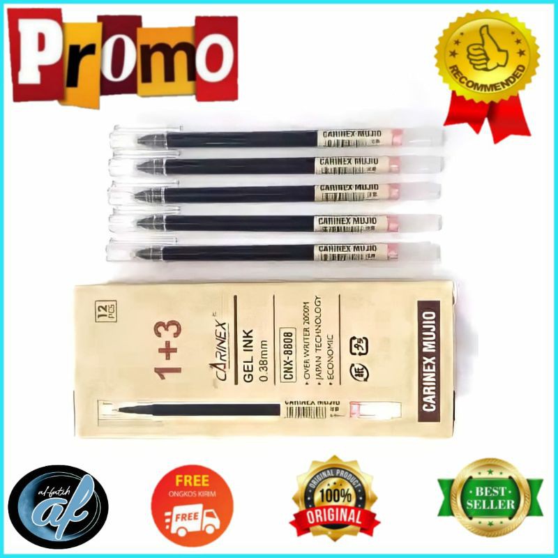 

PULPEN GEL CNX-8808 KOREAN STYLE JAPANESE TECHNOLOGY CARINEX MUJIO 0.38 MM