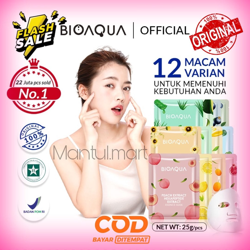 Jual Bioaqua Sheet Mask Masker Buah Bioaqua Shopee Indonesia