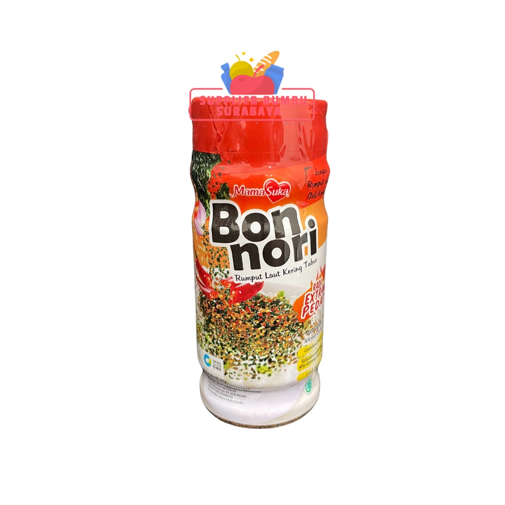 MamaSuka Bon Nori Rumput Laut Kering Tabur Bubuk Original Spicy 30g