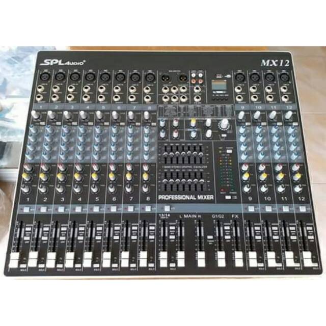Mixer SPL Audio 12chanel mx12 usb gratis ongkir