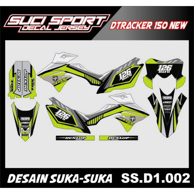 Decal Stiker DTRACKER 150 NEW Full Body Code SS.D1.002