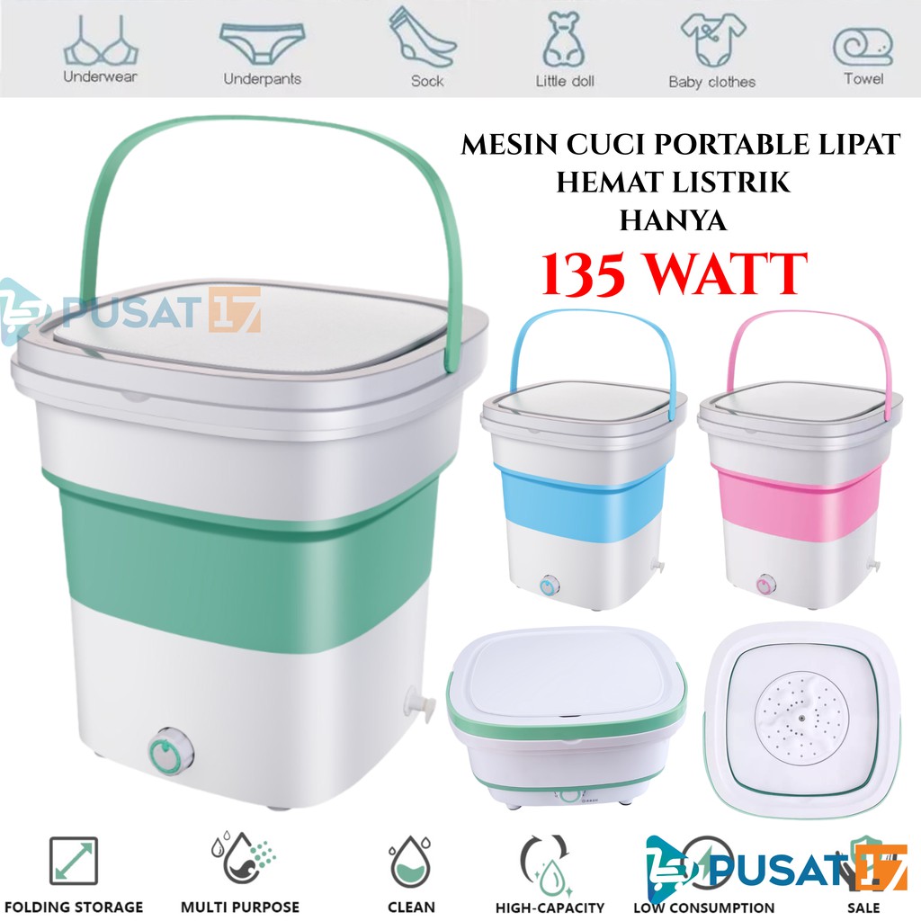 Jual MESIN CUCI PORTABLE LIPAT 135WATT / MESIN CUCI TRAVEL / PORTABLE