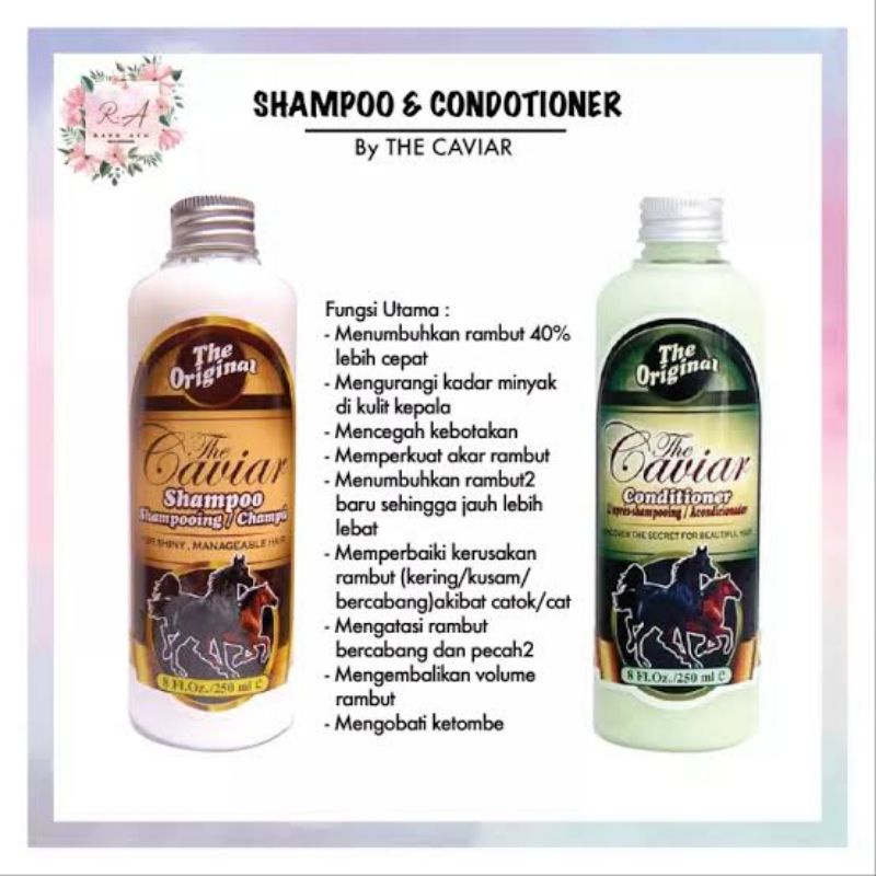 CAVIAR  SHAMPO / SAMPO Kondisione rpenyubur dan penumbuh rambut
