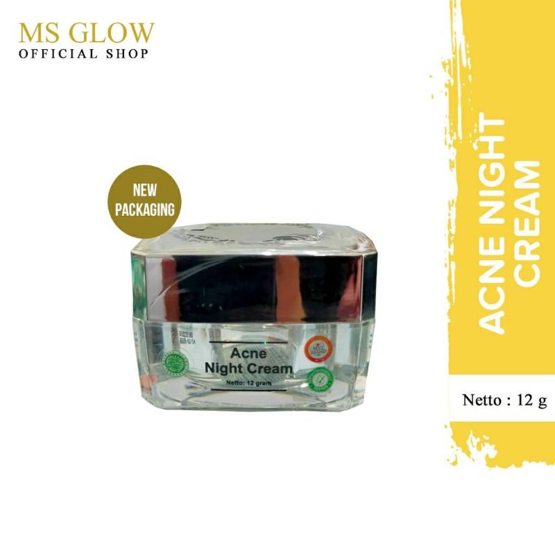 MS GLOW NIGHT CREAM ACNE