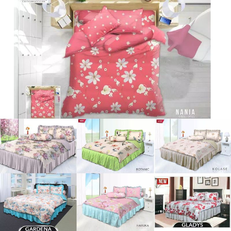 Bed Cover My Love Motif Terbaru Nania Kolase Botanic Canis Uk 180x200 King No 1 Di Jamin Ori Shopee Indonesia