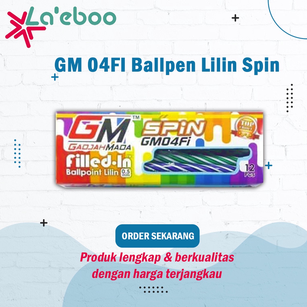 

Pulpen Lilin GM 04FI Ballpen Lilin Spin Warna Hitam