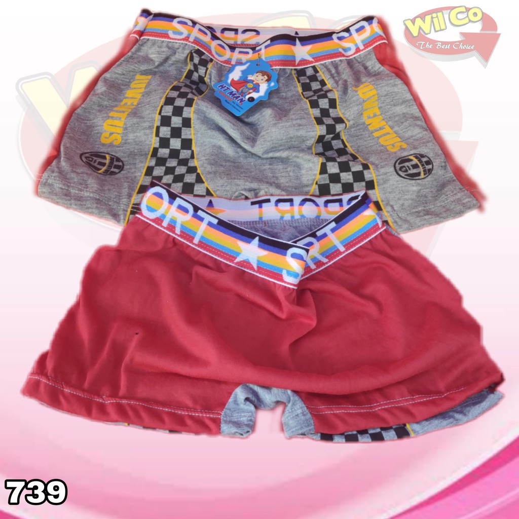 K739 - (Harga 1Pcs) CELANA DALAM ANAK PAKAIAN DALAM ANAK COWOK BOXER HT MAN SIZE (S - L)