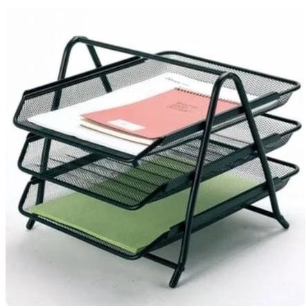 

TERBAIK RAK DOKUMEN KERTAS BESI 3 SUSUN / ELEVATED TRAY 3 TINGKAT ORIGINAL