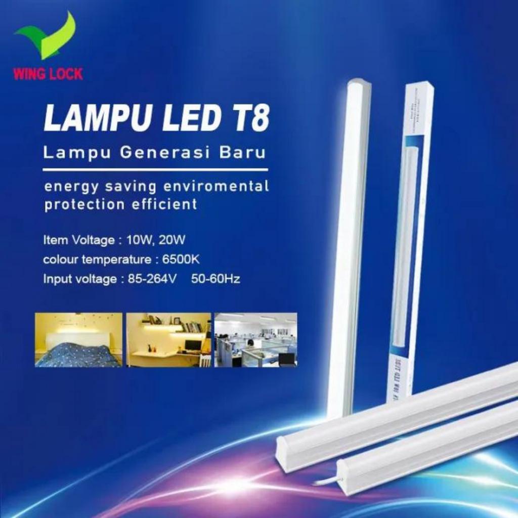 LAMPU LED T8 60cm 10watt PUTIH LAMPU T8 10 WATT LED LAMPU LED T8 10W PUTIH