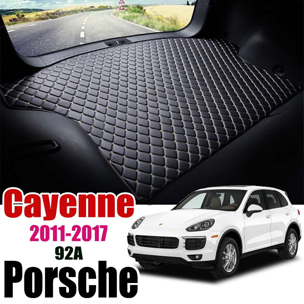 Matras Bagasi Mobil Bahan Kulit Untuk Porsche Cayenne 92A 2011 2012 2013 2014 2015-2017