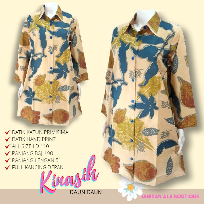 Tunik kinasih batik solo tunik kerja  cantik