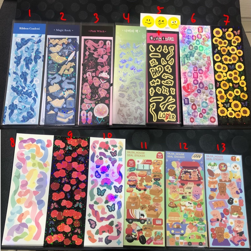 

[READY STOCK KAH] Sticker Korea Official stiker brand 00olne dudumoon rara house deco pc polco diary journalling