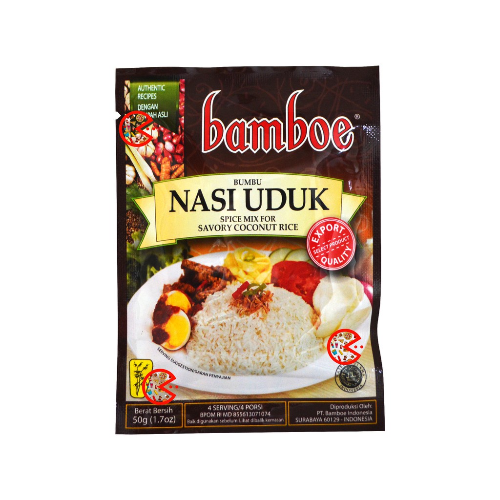 Bamboe Nasi Uduk 50gr | Bumbu Instant Nasi Uduk