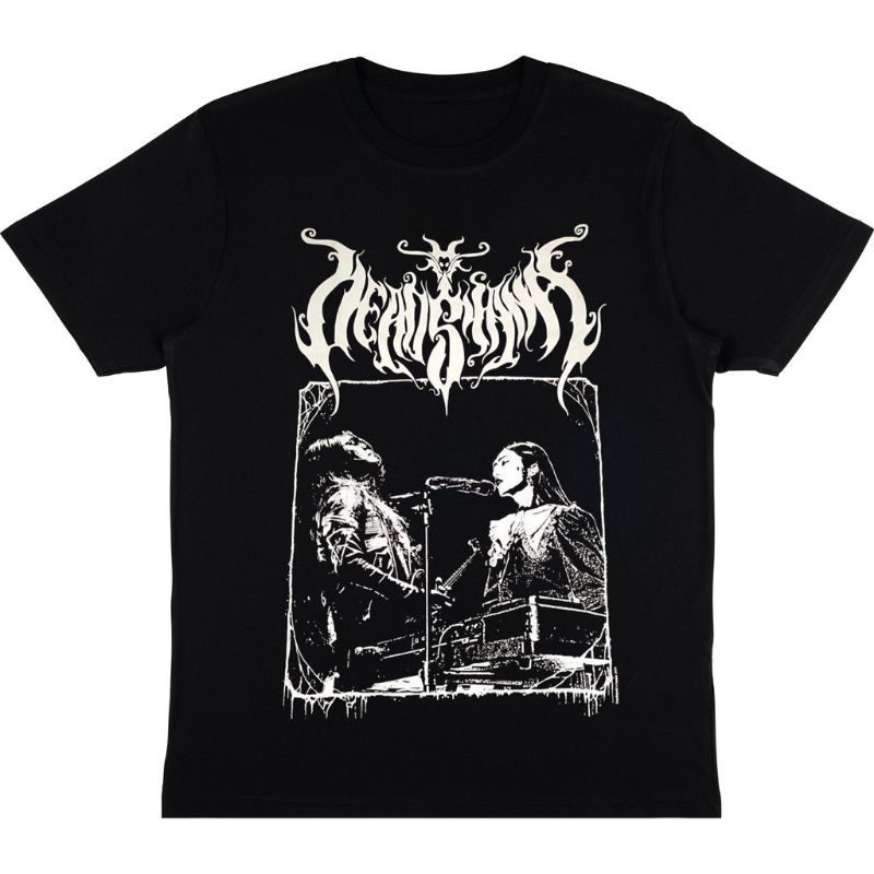 KAOS BAND DEADSQUAD X ISYANA SARASVATI | T-SHIRT BAJU BAND METAL INDO DEAD SQUAD