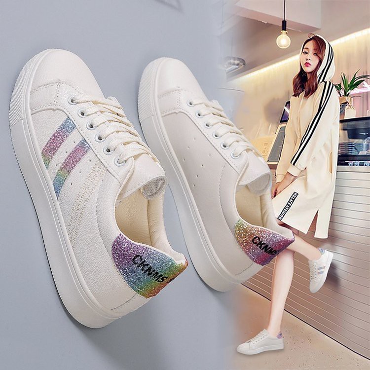 TASBLUE  Sepatu Sneakers Wanita Sport Shoes White Sepatu Import Murah  S20