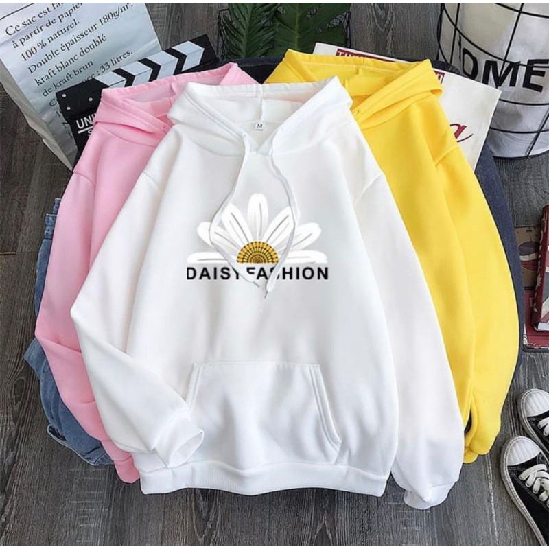 DAISY FASHION SWEATER HOODIE WANITA KEKINIAN TERMURAH