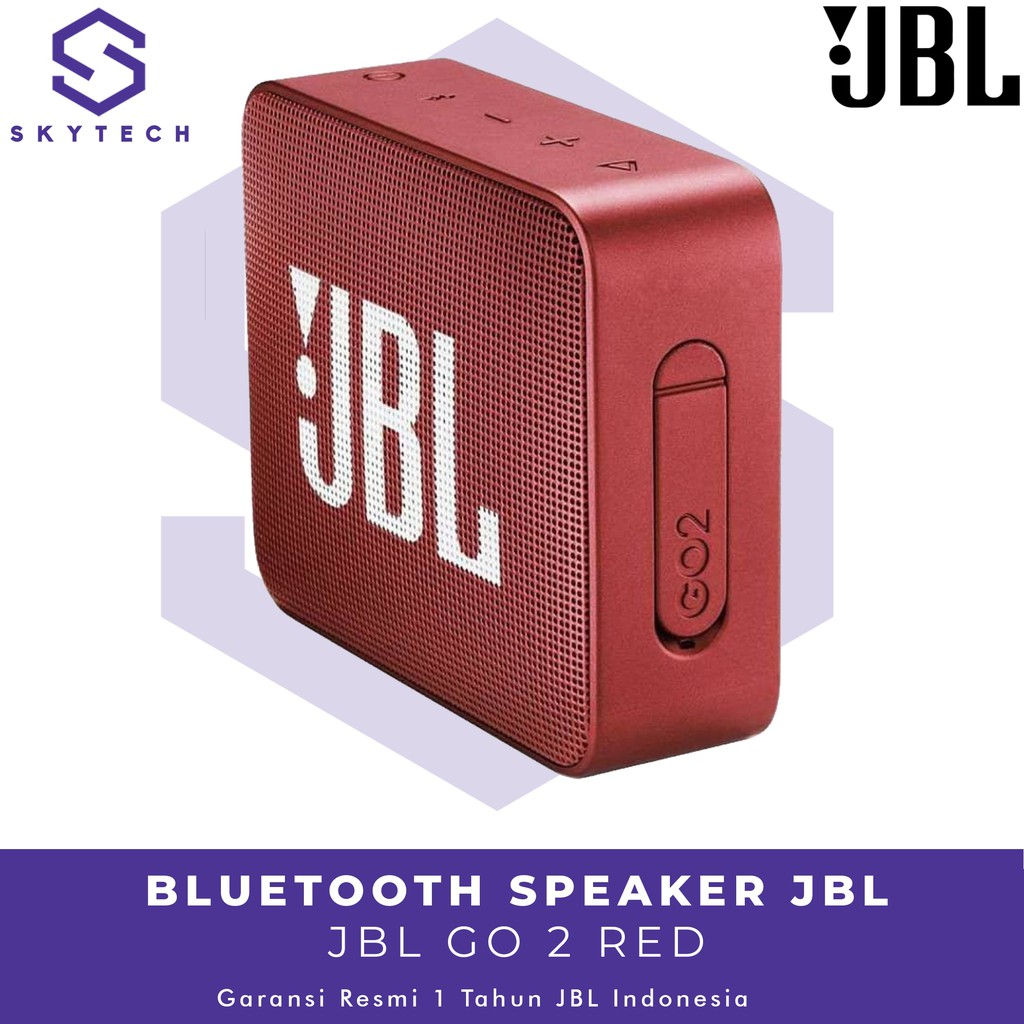 SPEAKER BLUETOOTH JBL GO 2 RED ORIGINAL GARANSI RESMI