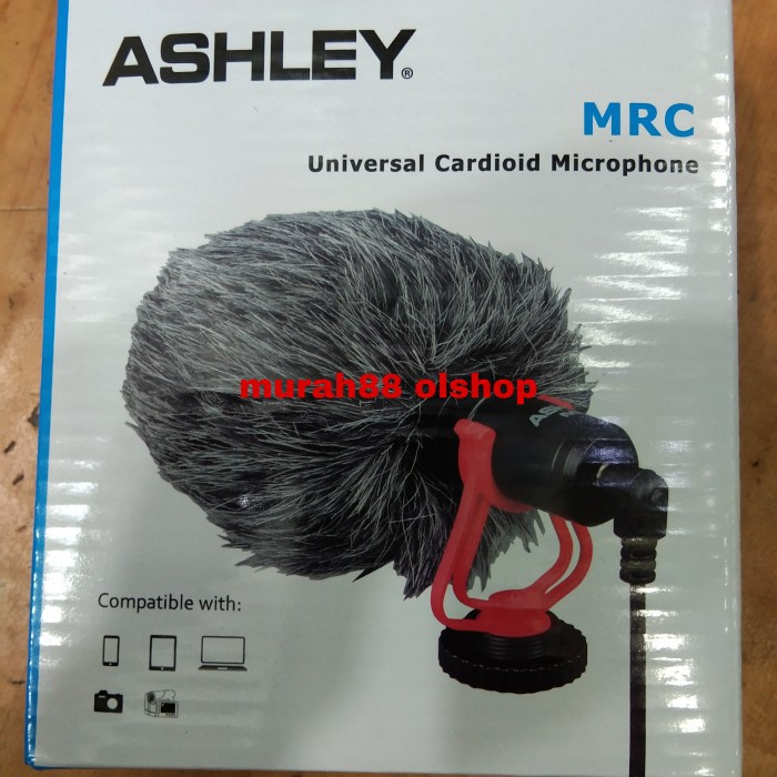 ashley Cardiod Shotgun Microphone Mic For Smartphone Dslr Camera