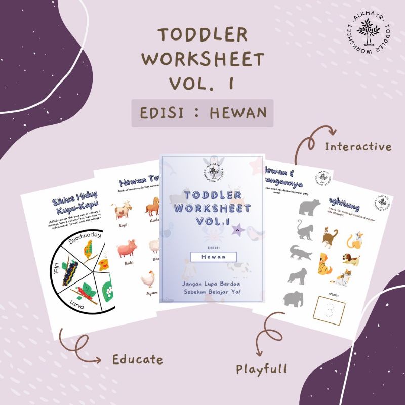 Toddler Worksheet Vol.1