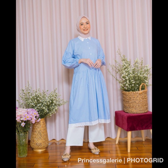 Gingham Midi dress by Haideeorlin