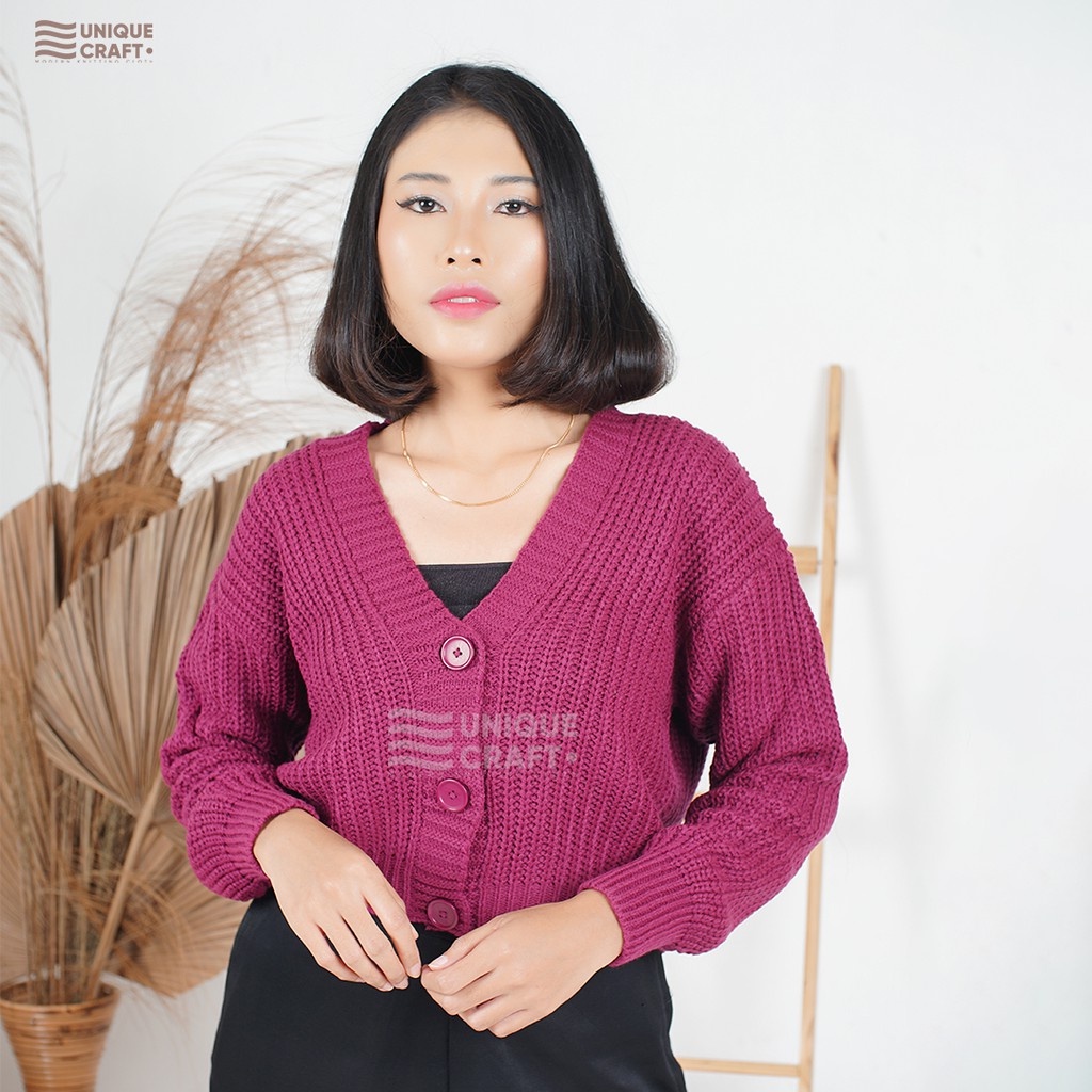 CARDIGAN RAJUT PREMIUM -CARDIGAN CROP WANITA-SHILA CARDIGAN PREMIUM