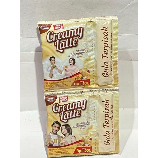 

Kopi Torabika creamy latte sachet 25gr sachet/renceng harga grosir