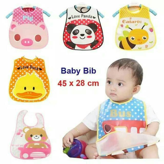 Slaber plastik waterproof/Celemek bayi/baby BIb