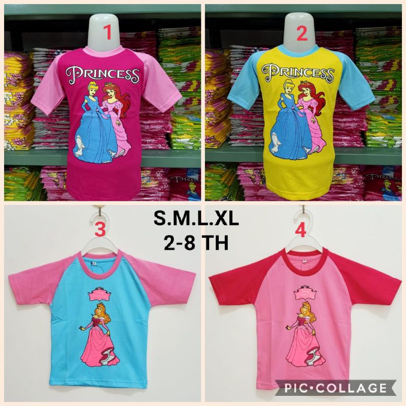 Baju anak princess kaos anak princess Kaos anak perempuan