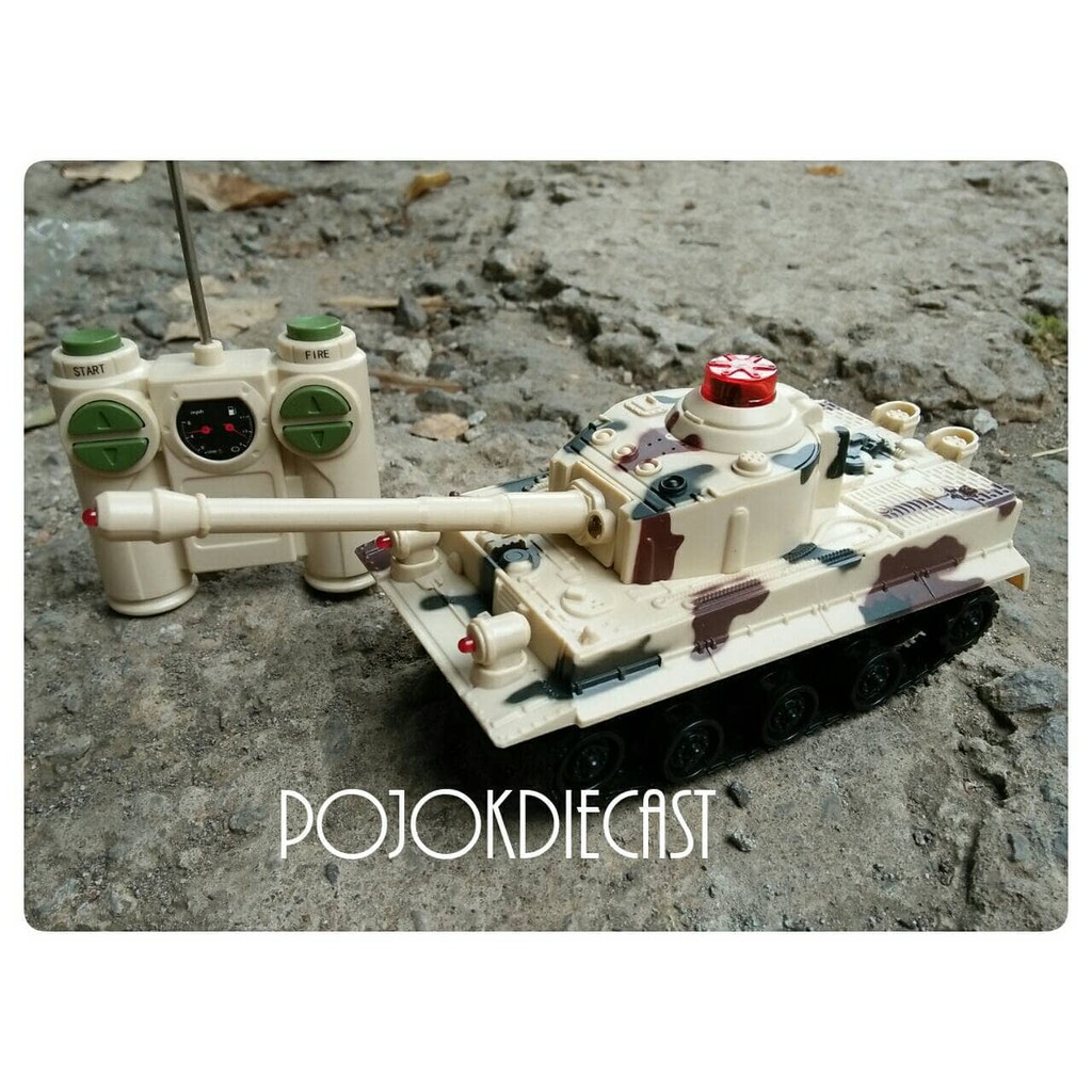 RC BATTLE TANK KECIL - MAINAN REMOTE CONTROL MOBIL MILITER