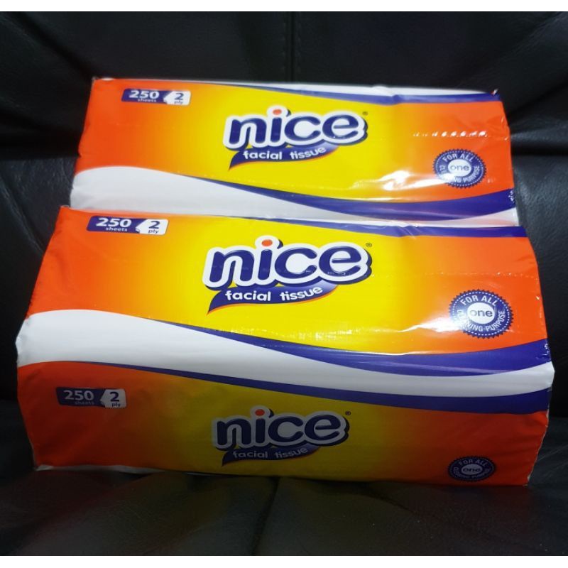 TERMURAH! Tissue Nice Facial Soft Pack 250 Sheet 2 Ply / Tisu Lembut Untuk Wajah