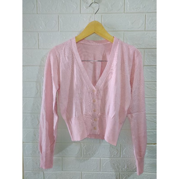 [PRELOVED] Cardigan Crop Rajut