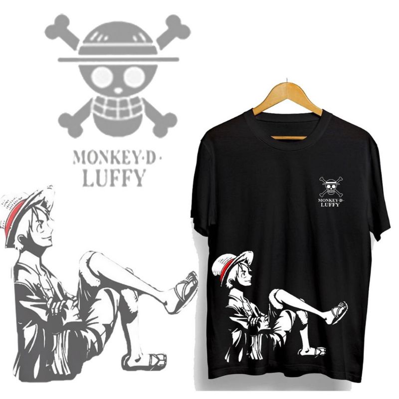 kaos pria/LUTFY SANTAI/ LUTFY ONE PIECE