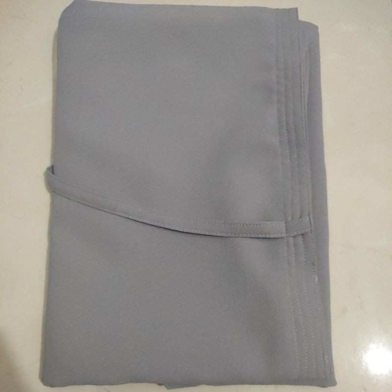 HIJAB/JILBAB/KERUDUNG MARYAM 2LYER NON PET/BERGO MARYAM DIAMOND/HIJAB INSTAN-Abu Silver