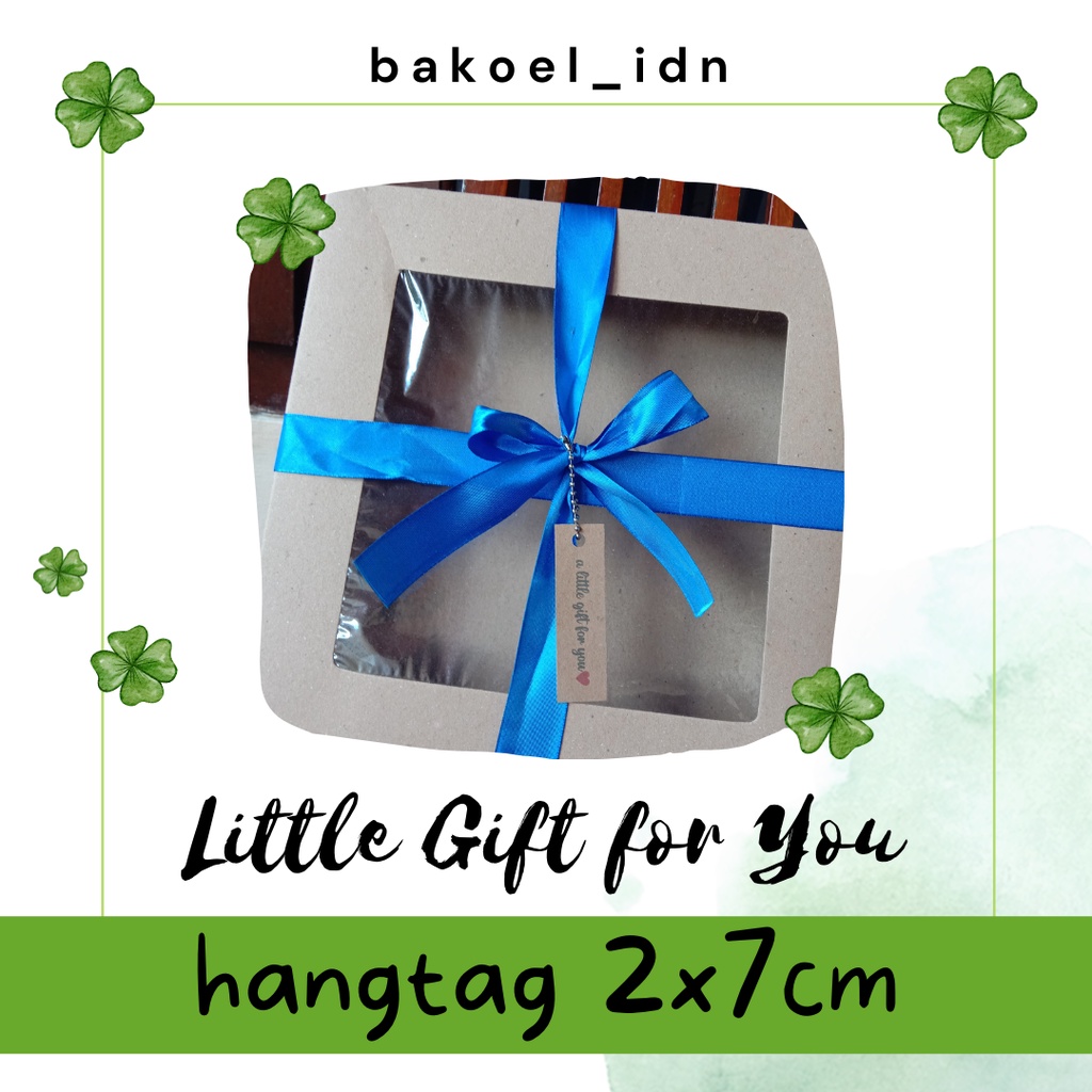 

Hangtag Thank You Card Kraft Serbaguna Hiasan Hampers "Little Gift