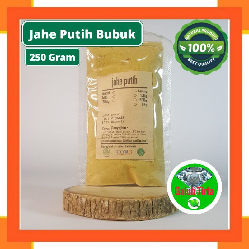

JAHE PUTIH BUBUK 250 GRAM - WHITE GINGER POWDER - Zingiber offic