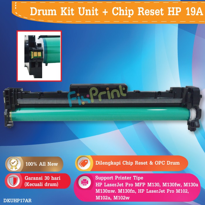 Drum Kit Unit Plus Chip HP 19A CF219A 17a CF271A Laserjet M102 M102A M130a M130fw Compatible