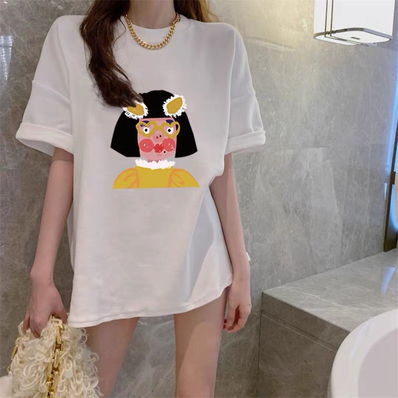 THISTLE - Oversize Tee Tshirt Wanita Model Longgar Motif Miss Badut