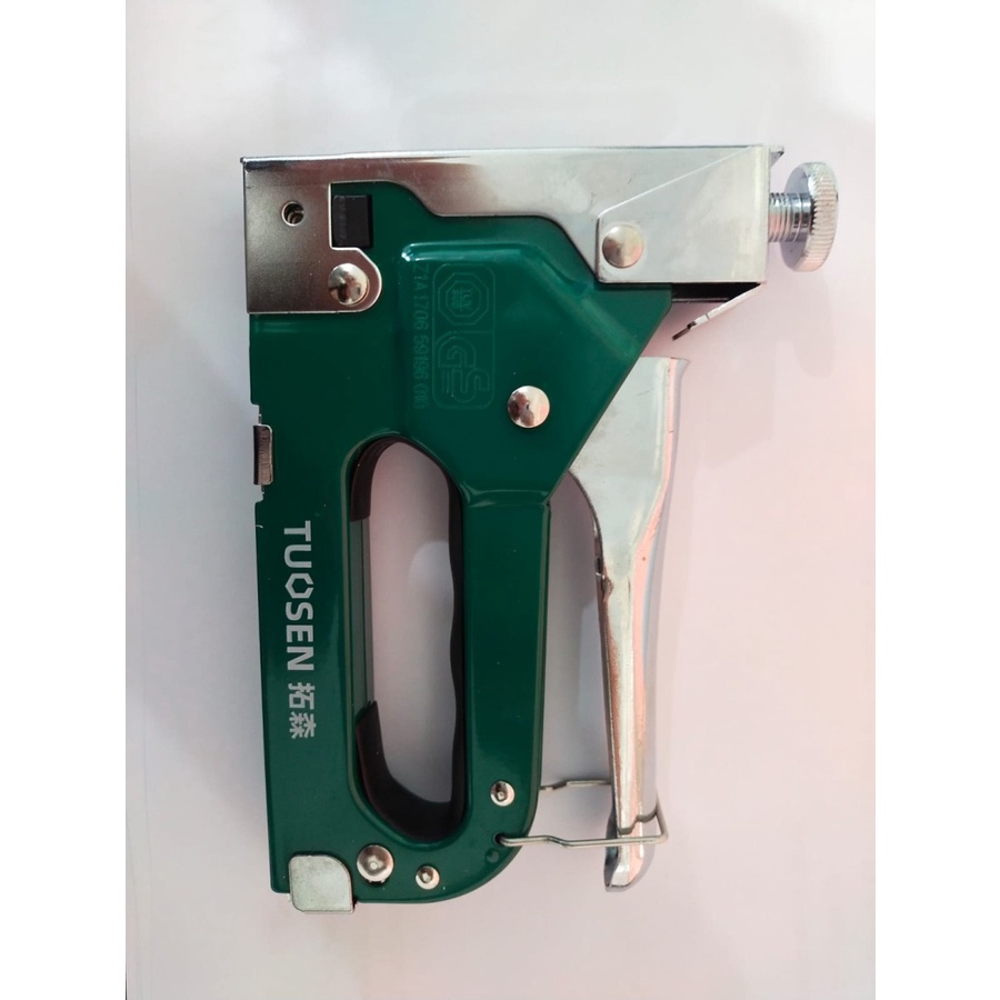 Gun Tembak Kayu Stapless Gun Hand Tools Alat Pertukangan Tracker Isi