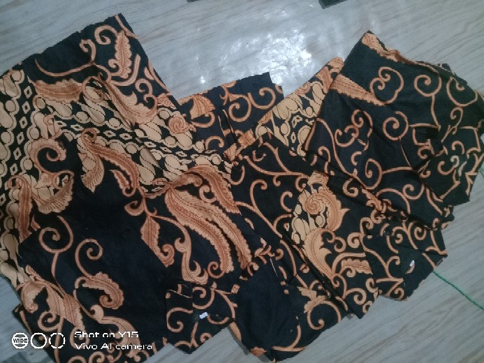 Couple Batik Outer Kardigan Longkardi Zipper Depan Jumbo Terbaru Motif Alika Ulir