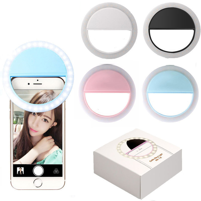 Lampu Selfie Ring Led Dengan Charger Usb Untuk Iphone