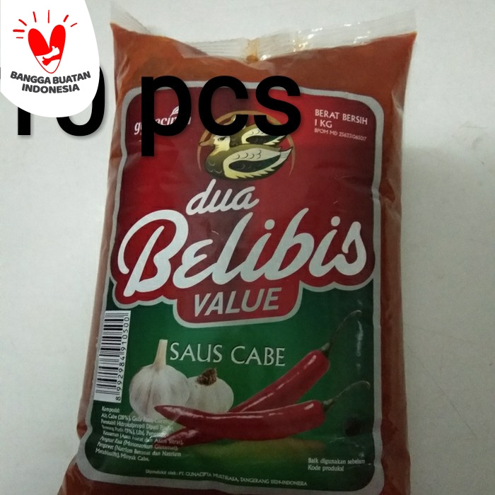 

Spesial Promo - Belibis Cabe Value 1Kg Per Dus Isi 10