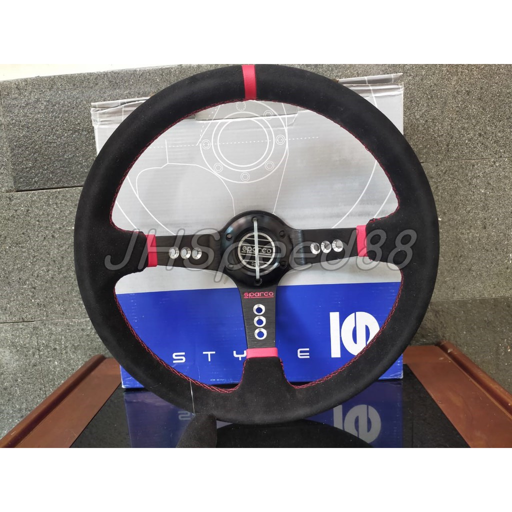 Stir Sparco Black Suede Setir Steering Wheel